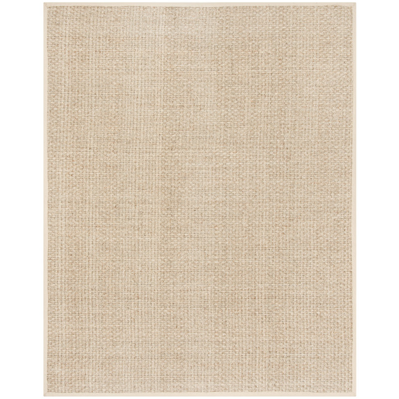 Delapena Natural Fiber Seagrass Rug, Rectangle 61 x 91 cm, Natural/Beige
