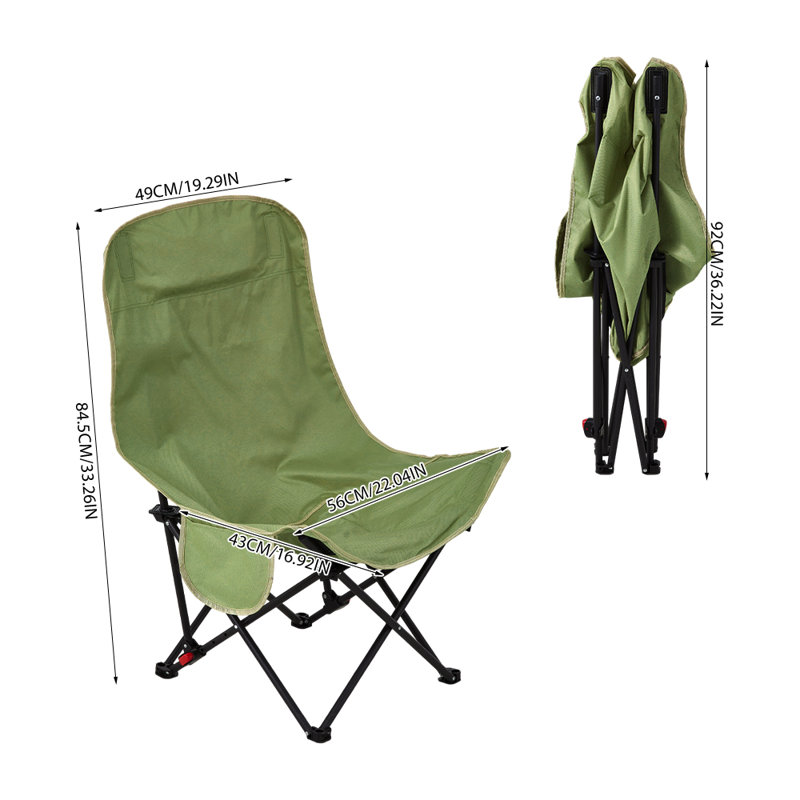 High Back Folding Moon Camping Chair