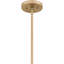 Luminaire suspendu bronze doré à 5 lumières Harte