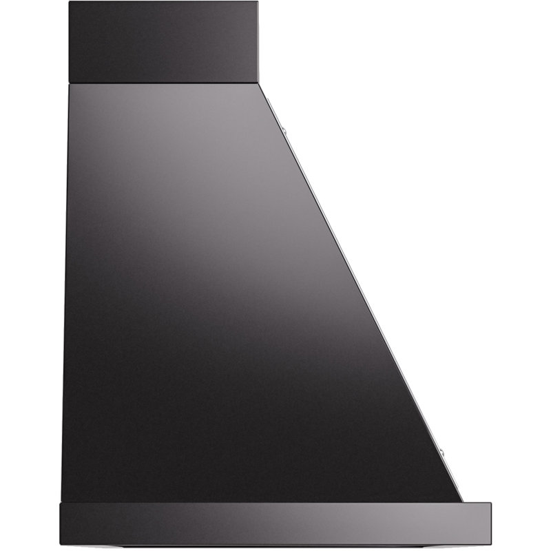 Hotte murale 48 pouces ILVE Nostalgie II Series Noblesse avec 600 pi³ / min, Noir brillant et chrome