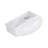 16" x 11" Wall Mount Bathroom Sink, Small Oval Ceramic Wall Hung Vanity Sink with Overflow, Single Hole Faucet Compatible, White