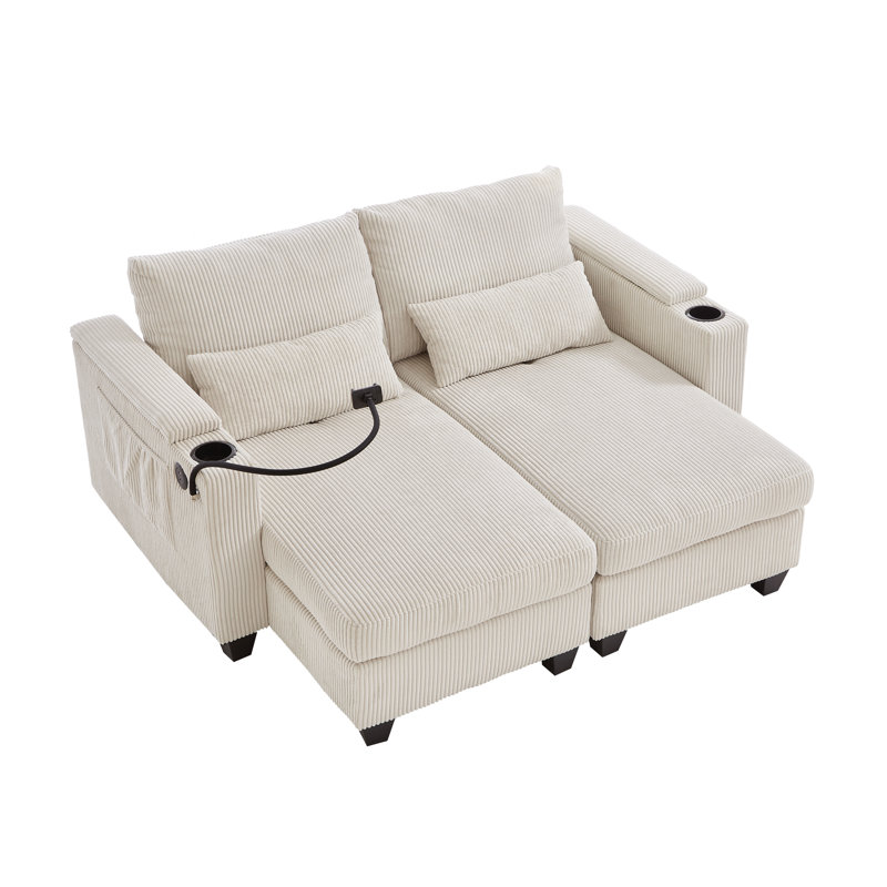 Méridienne convertible, Beige