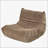 Bean bag Chair with button tufted back-1007813386