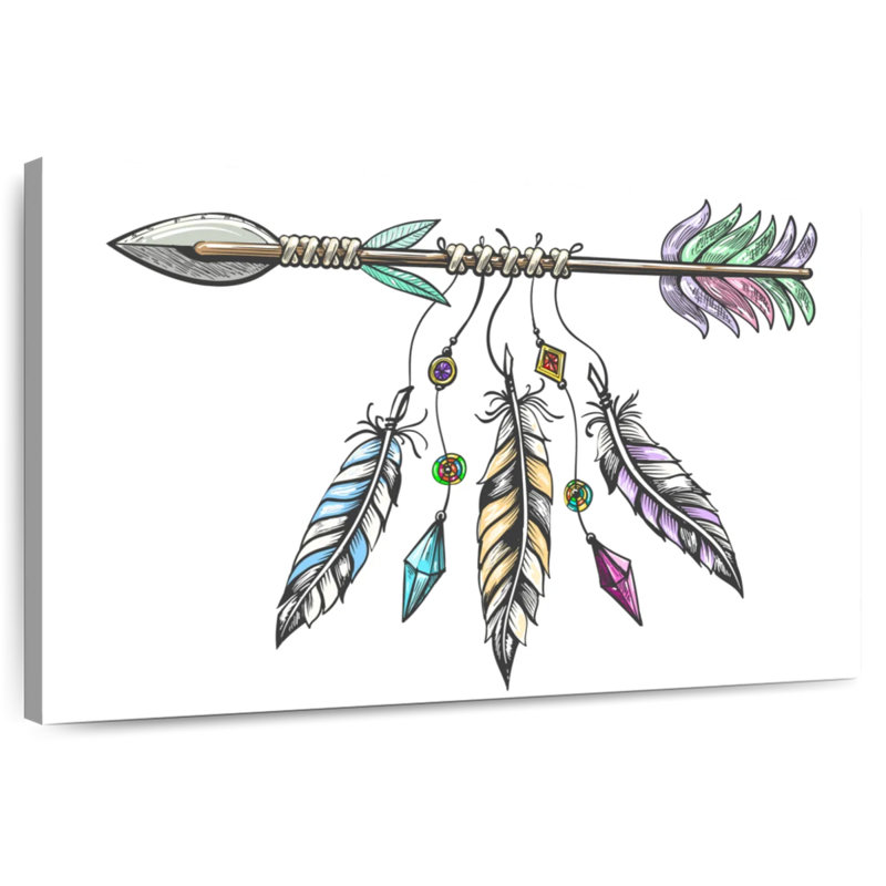 Mait Tribal Arrow, 34" H x 51" W