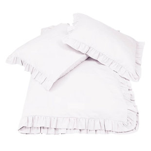 400TC Cotton Sateen Ruffle Duvet Cover Set