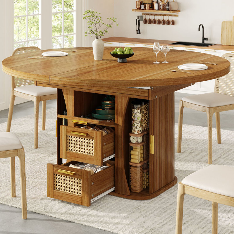 Extendable Dining Table, Brown