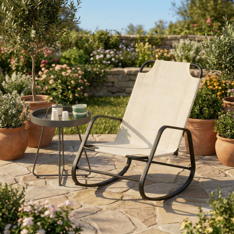 Siège relaxant, chaise berçante d'extérieur