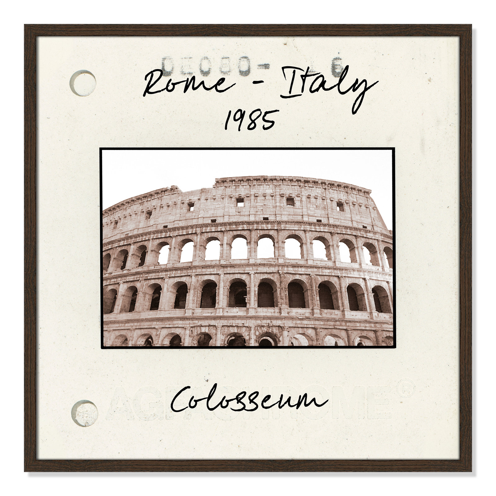 Ritona "Rome, Italy - Colosseum" Print, Walnut Single Picture Framed Paper, 27.5" H x 27.5" W x 0.75" D