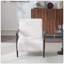 Fauteuil d'appoint rembourré avec structure en métal-90327184
