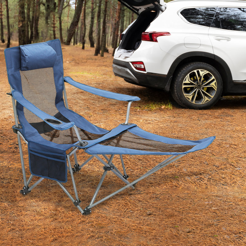 Fauteuil inclinable Priyanshi, Bleu acier