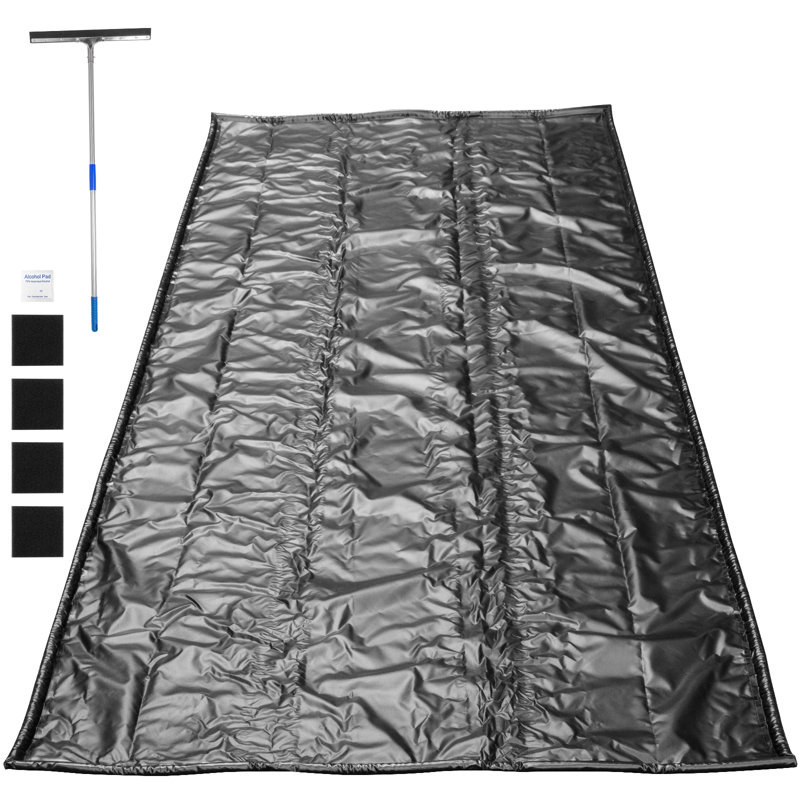 VEVOR 92.5'' W x 193'' L Garage Flooring in Black