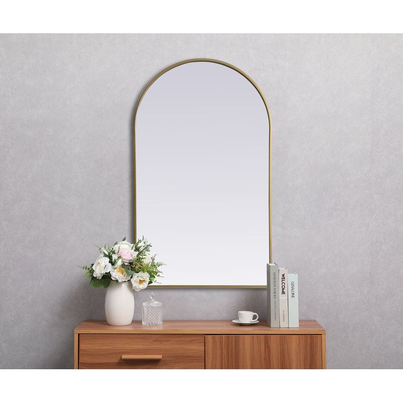 Miroir mural Sabine, Laiton, 40 po x 24 po