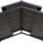 Steel Barbecue Gazebo Ecrins - 153cm X 242cm, Anthracite