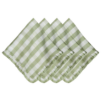Gingham Ruffle Napkin