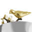 Lovebirds Stainless Steel and Enamelware Nut Bowl