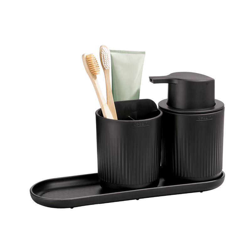 Recycled Bathroom Set - Made in UK, Black