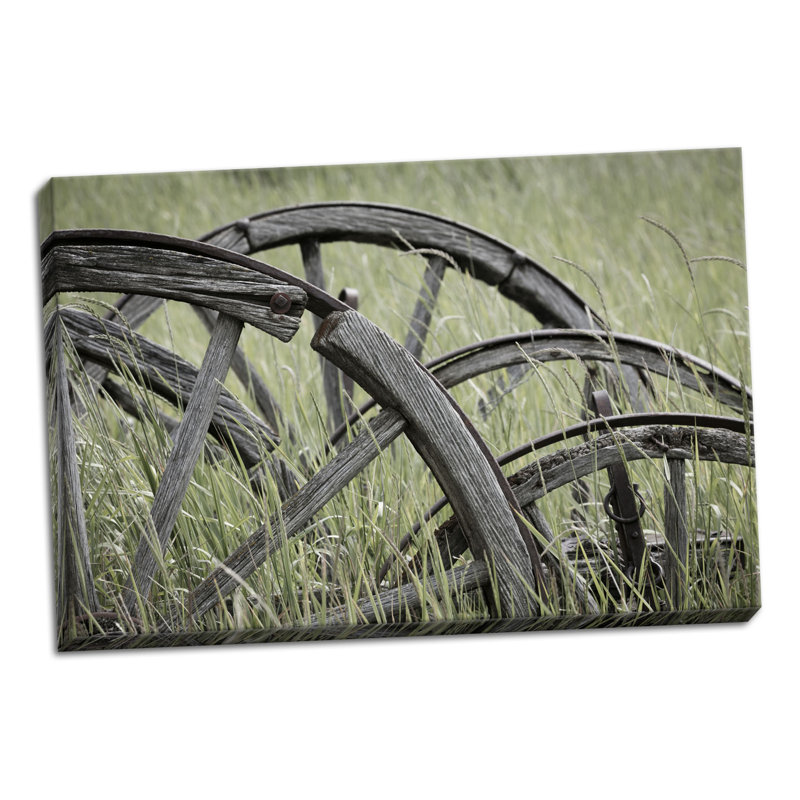" Old Wagon Wheels I " by Kathy Mahan