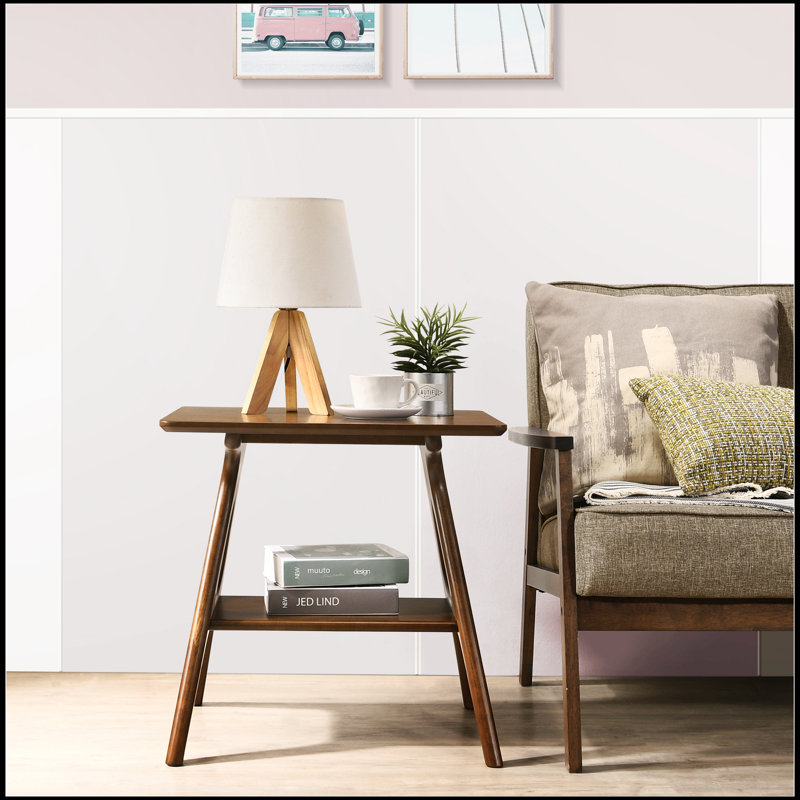 Maurreen Wood Shelf End Table, Brown