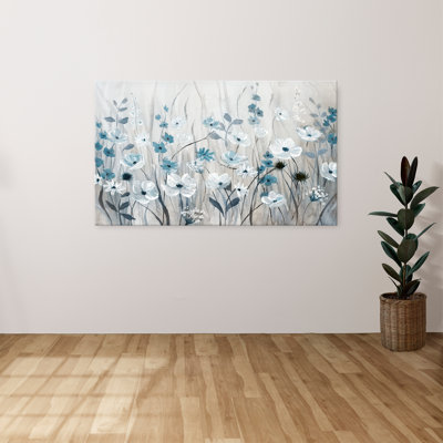 "Blue Meadow Field" par Nan, reproduction sur toile