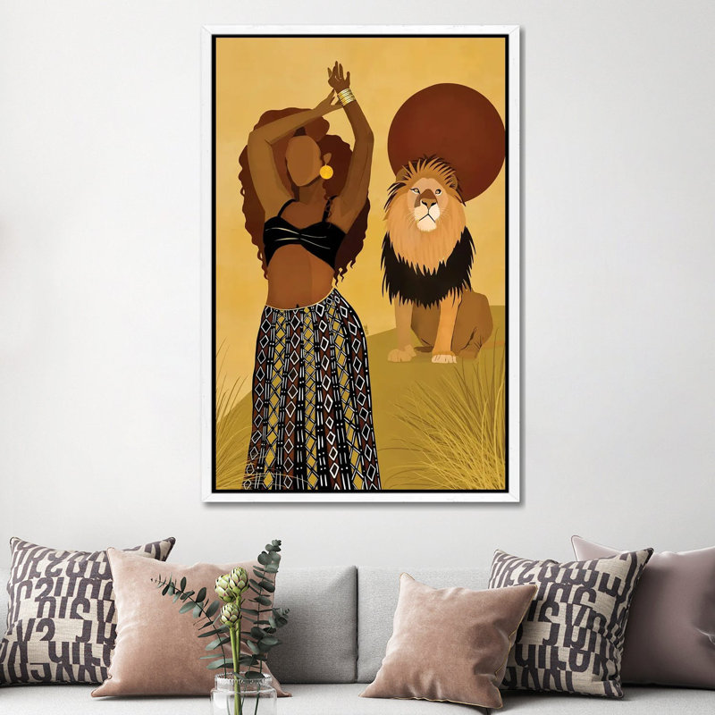 Maya by Bria Nicole - Print on Canvas, 152.5 cm H x 101.5 cm W, White Framed Canvas