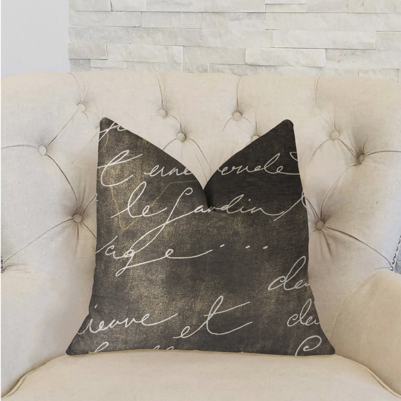 Love Script Luxury Pillow, Lumbar Pillow, 12" x 20"