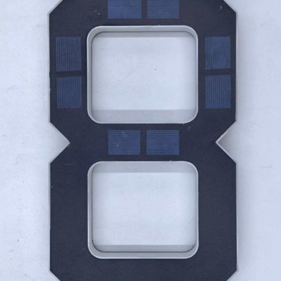 Solar-powered Digital Doorplate Waterproof LED Address Number Sign