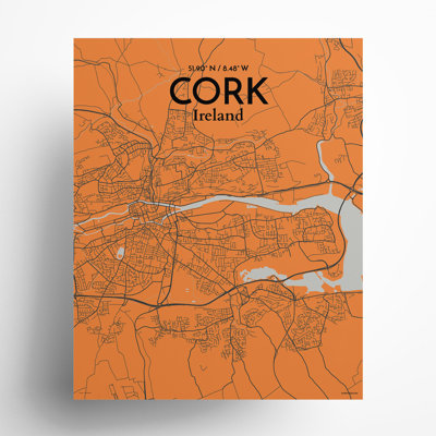 Cork City Map, impression