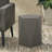 Gray Lightweight Concrete Side Table, Modern Pentagon Form, 16X16x18, No Assembly, Mica Design Shape, 15.91" W X D 18.51" H,