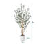 Faux olivier Adcock avec pot ovale blanc-725447100