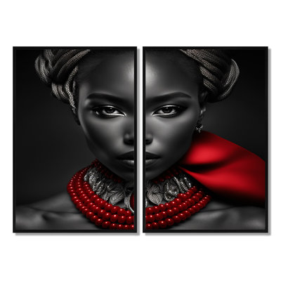 «The Lady With The Red Ruby III - Glam», art mural
