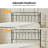 Carlyon 62" W Metal Four Poster Bed with Washable Slipcover and Adjustable Headboard-1814297187