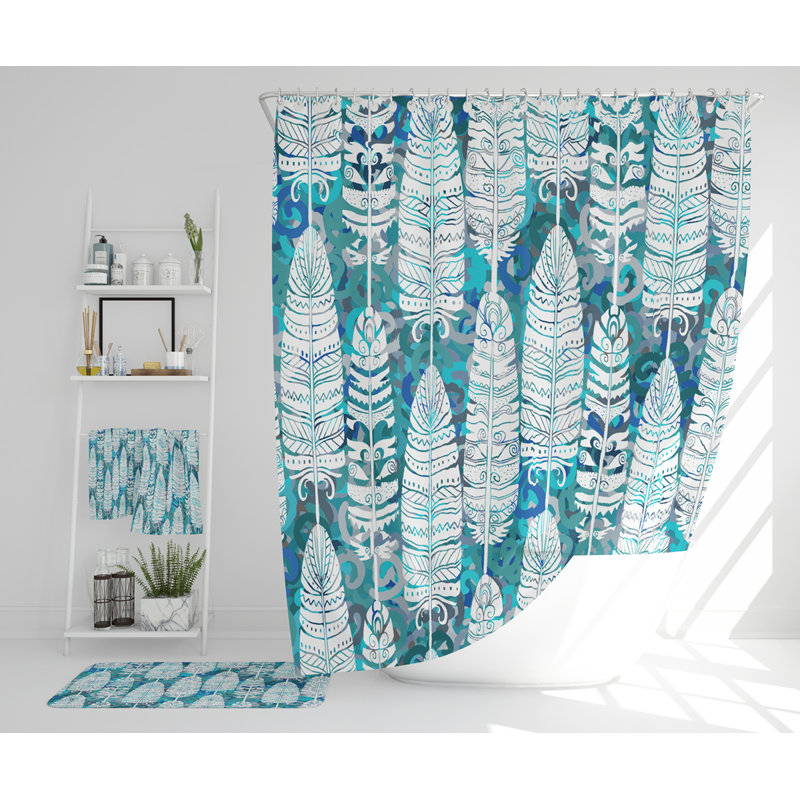 Neyha Polyester Shower Curtain Set