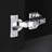 Diamond-Studded Mirrored Glass Dining Table And Spacious Three-Drawer Sideboard Set
