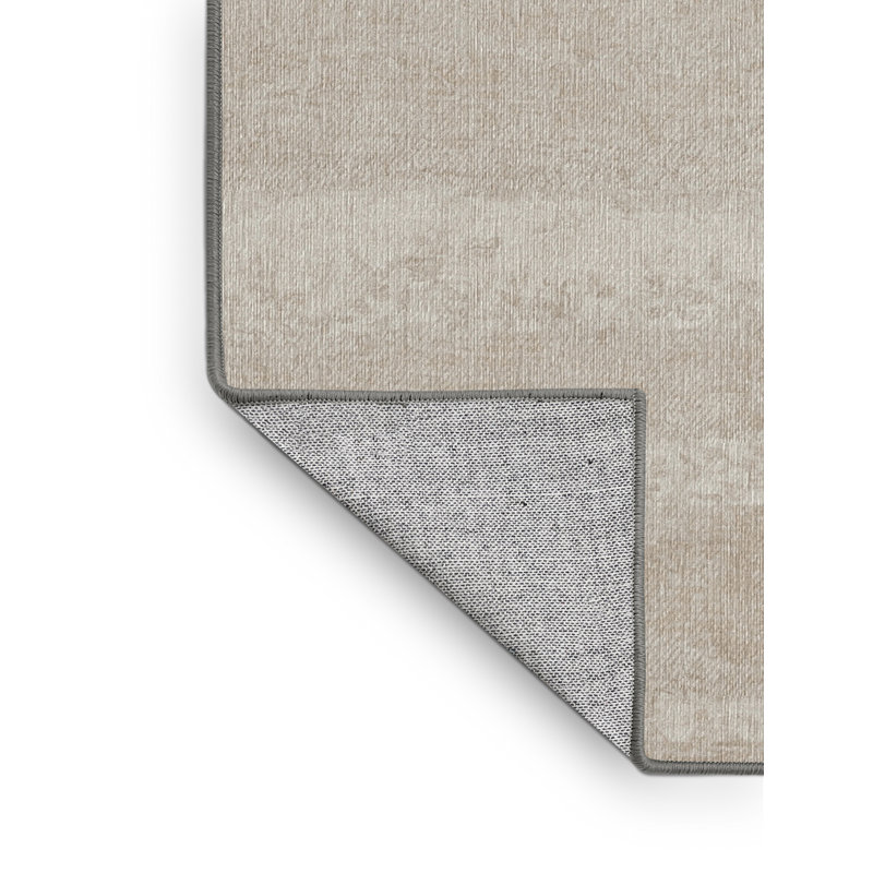Tapis gris lavable à la machine GSIX03681, Rond 4 pi