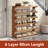 Wood Grain Shoe Rack, Multi-layer Storage Organizer With Independent Cubicles, Space-saving Design For Entryway, Closet & Mudroom