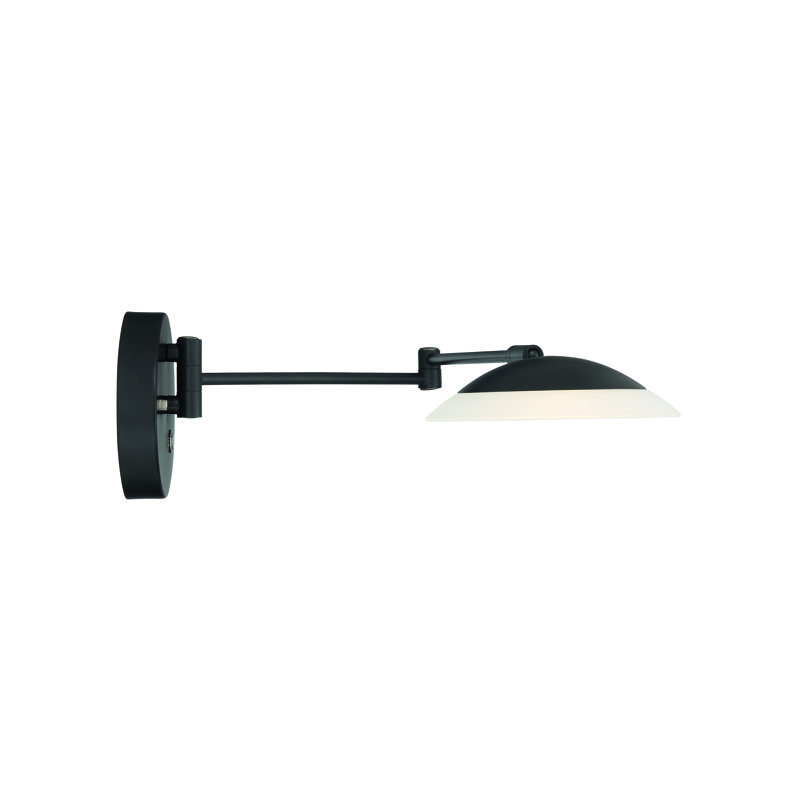 Millsaps LED Swing Arm Sconce, Museum Black