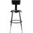 Backed Adjustable Height Ergonomic Industrial Stool with Footring-1979918924