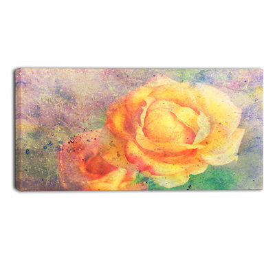 Rose Floral - Wrapped Canvas Print