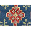 Tapis oriental en laine noué à la main bleu Nabeel
