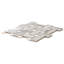 Carreau de mosaïque en porcelaine polie 13 po x 13 po Stately Basketweave-72531486