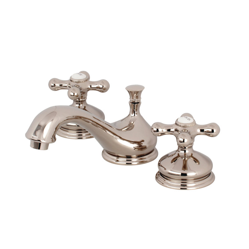 Robinet de salle de bain espacé Kingston, Nickel poli