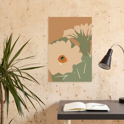 Jolie prickle 2, art abstrait contemporain de fleurs de cactus