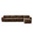 Tissu chocolat sélectionné