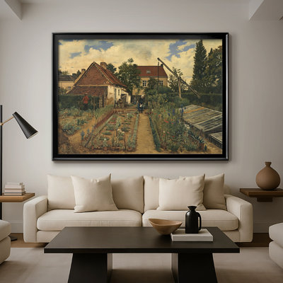 The Kitchen Garden (Le potager)-Henri de Braekeleer-Framed Gallery Wrapped Canvas-c. late 19th Century