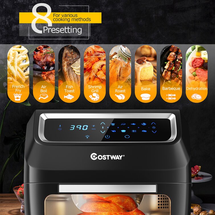 Costway 5.68 Liter Electric Air Fryer Oven & Reviews