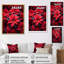 Poinsettias festive - impressions murales florales et botaniques-1006793315-1006793342