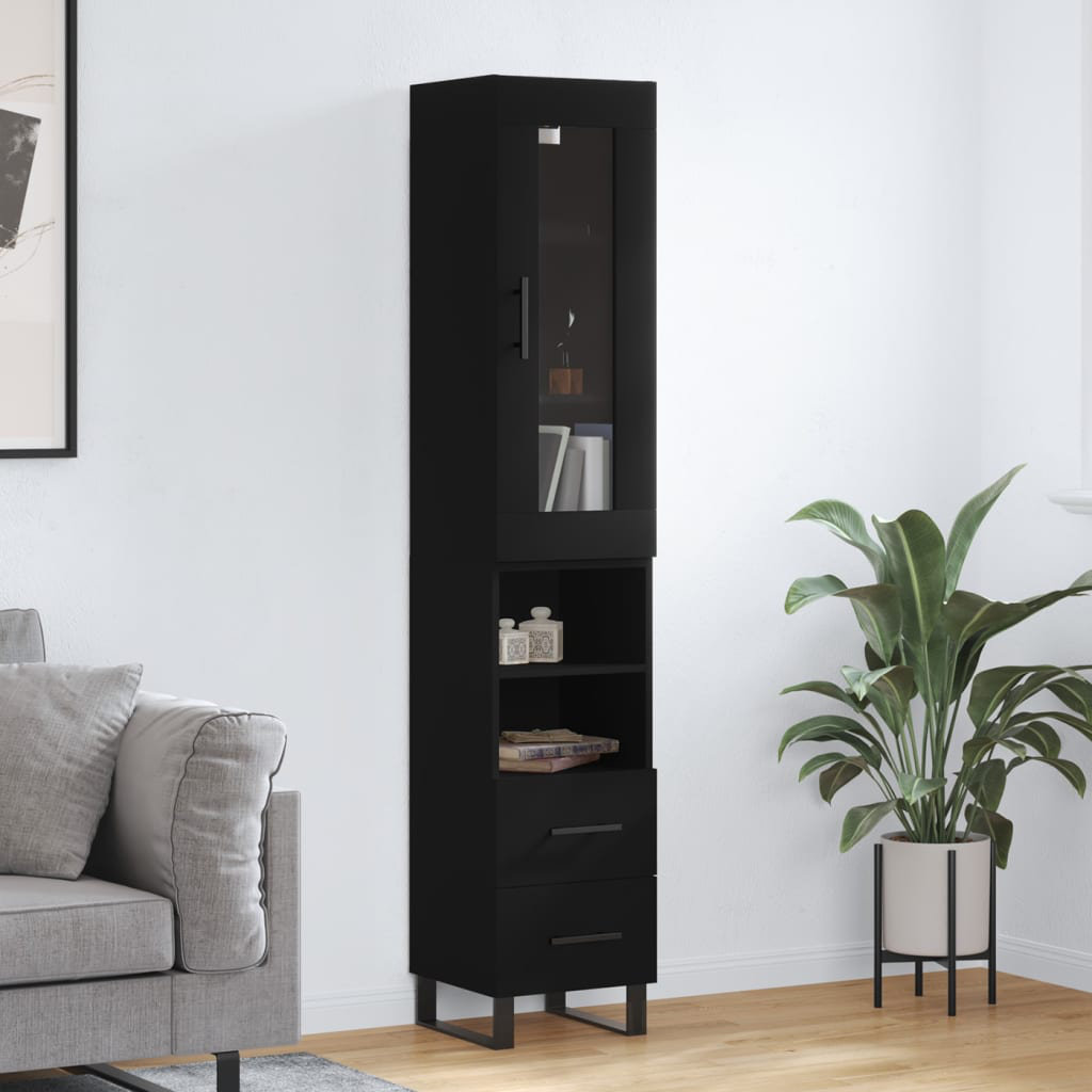 Highboard 34.5 x 34 x 180cm made of wood