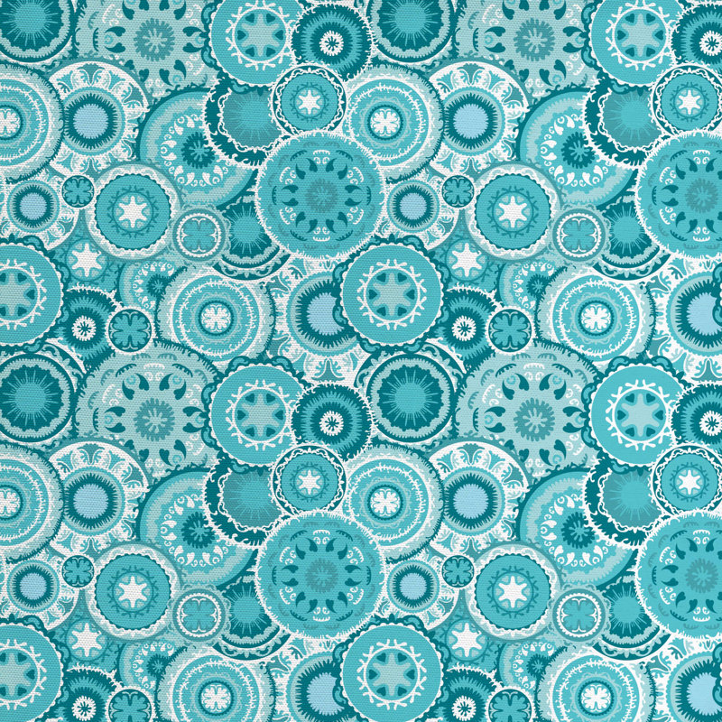 Hippie leaves mandala arrondit le tissu, l 58 po x L 72 po