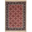 Hand-Knotted High-Quality Black and Red Area Rug