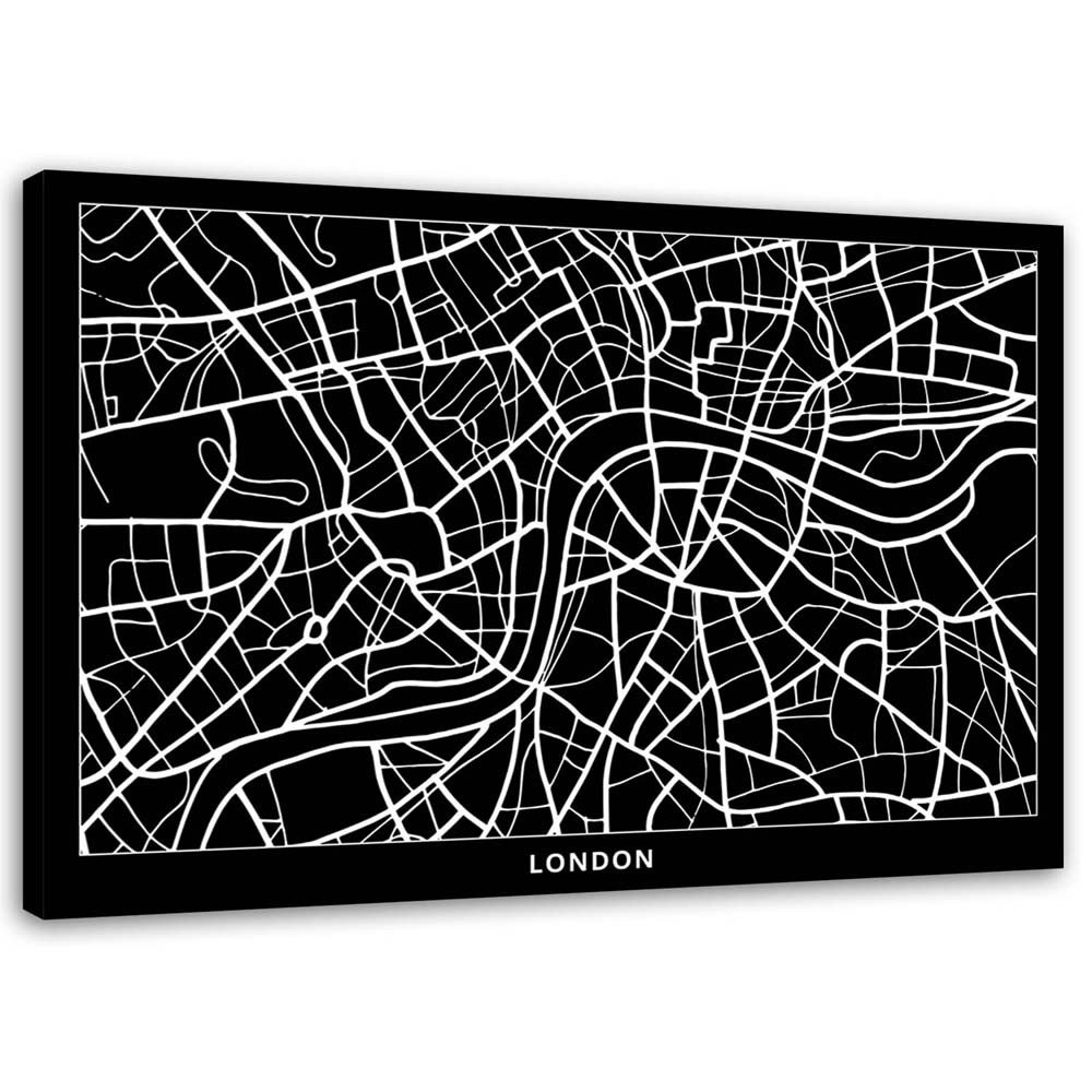 Leinwandbild Londoner Stadtplan